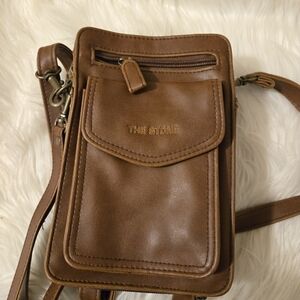 The Stone Crossbody Bag Purse Wallet Organizer Brown Unisex